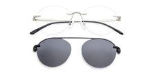 Load image into Gallery viewer, Silver Round Rimless Unisex Eyeglasses by Vincent Chase Online-138670