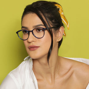 Blue Round Full Rim Unisex Eyeglasses by Vincent Chase VC-140417
