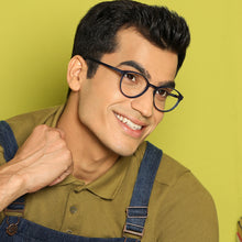 Load image into Gallery viewer, Blue Round Full Rim Unisex Eyeglasses by Vincent Chase VC-140417