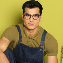 Load image into Gallery viewer, Blue Round Full Rim Unisex Eyeglasses by Vincent Chase VC-140417