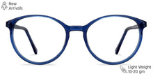 Load image into Gallery viewer, Blue Round Full Rim Unisex Eyeglasses by Vincent Chase VC-140417