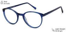 Load image into Gallery viewer, Blue Round Full Rim Unisex Eyeglasses by Vincent Chase VC-140417