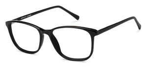 Black Rectangle Full Rim Unisex Eyeglasses by Vincent Chase Online-140424