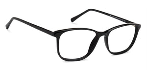 Black Rectangle Full Rim Unisex Eyeglasses by Vincent Chase Online-140424