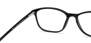 Black Rectangle Full Rim Unisex Eyeglasses by Vincent Chase Online-140424