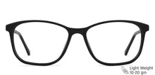 Load image into Gallery viewer, Black Rectangle Full Rim Unisex Eyeglasses by Vincent Chase Online-140424