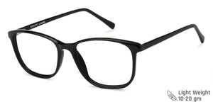 Black Rectangle Full Rim Unisex Eyeglasses by Vincent Chase Online-140424