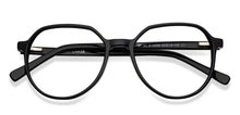 Load image into Gallery viewer, Black Geometric Full Rim Unisex Eyeglasses by Vincent Chase-140426
