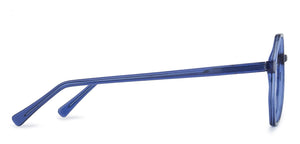 Blue Hexagonal Full Rim Wide Unisex Eyeglasses by Vincent Chase Online-140430