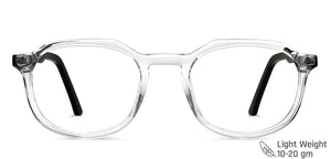 Transparent Geometric Full Rim Unisex Eyeglasses by Vincent Chase-140554