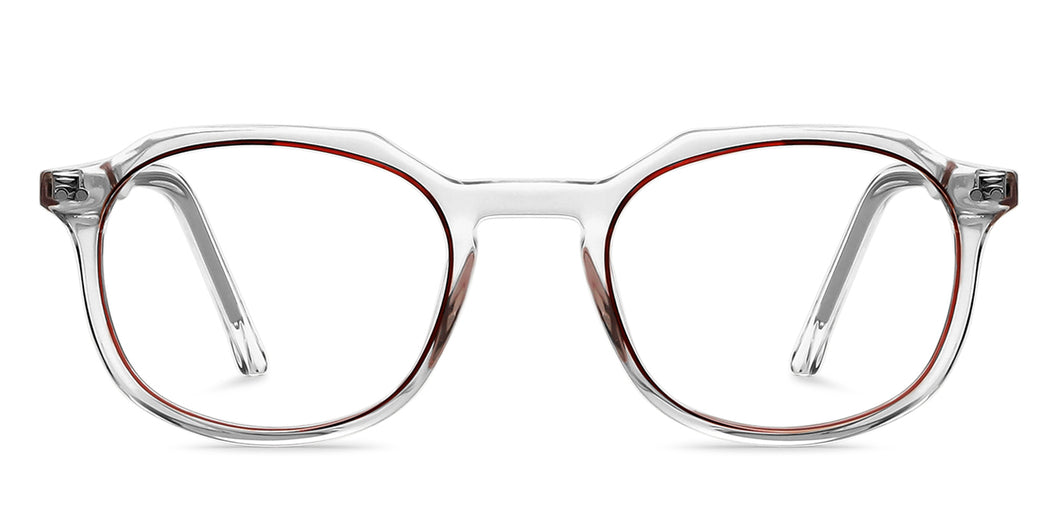 Transparent Geometric Full Rim Unisex Eyeglasses by Vincent Chase VC-147501
