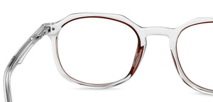 Transparent Geometric Full Rim Unisex Eyeglasses by Vincent Chase VC-147501