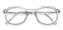 Load image into Gallery viewer, Transparent Geometric Full Rim Unisex Eyeglasses by Vincent Chase VC-147501