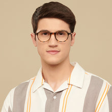Load image into Gallery viewer, Tortoise Round Full Rim Unisex Eyeglasses by Vincent Chase Computer Glasses-146344