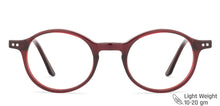 Load image into Gallery viewer, Red Round Full Rim Wide Unisex Eyeglasses by Vincent Chase Online-140558