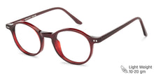 Load image into Gallery viewer, Red Round Full Rim Wide Unisex Eyeglasses by Vincent Chase Online-140558