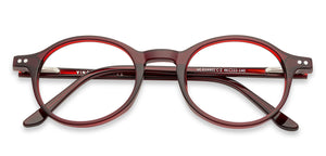 Red Round Full Rim Unisex Eyeglasses by Vincent Chase Computer Glasses-146345