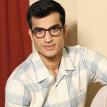 Load image into Gallery viewer, Brown Round Full Rim Narrow Unisex Eyeglasses by Vincent Chase-140917
