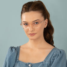 Load image into Gallery viewer, Pink Round Full Rim Narrow Women Eyeglasses by Vincent Chase Online-140918