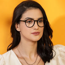 Load image into Gallery viewer, Black Round Full Rim Medium Unisex Eyeglasses by Vincent Chase Online-140919