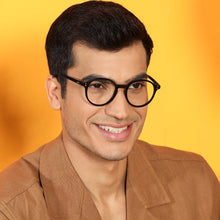 Load image into Gallery viewer, Black Round Full Rim Medium Unisex Eyeglasses by Vincent Chase Online-140919