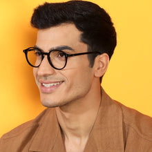 Load image into Gallery viewer, Black Round Full Rim Medium Unisex Eyeglasses by Vincent Chase Online-140919