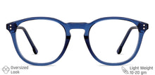 Load image into Gallery viewer, Blue Round Full Rim Unisex Eyeglasses by Vincent Chase Computer Glasses-144519