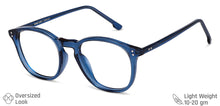Load image into Gallery viewer, Blue Round Full Rim Unisex Eyeglasses by Vincent Chase Computer Glasses-144519