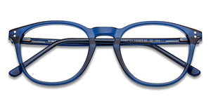 Blue Round Full Rim Unisex Eyeglasses by Vincent Chase Computer Glasses-144519