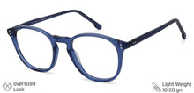 Load image into Gallery viewer, Blue Round Full Rim Wide Unisex Eyeglasses by Vincent Chase Online-140925