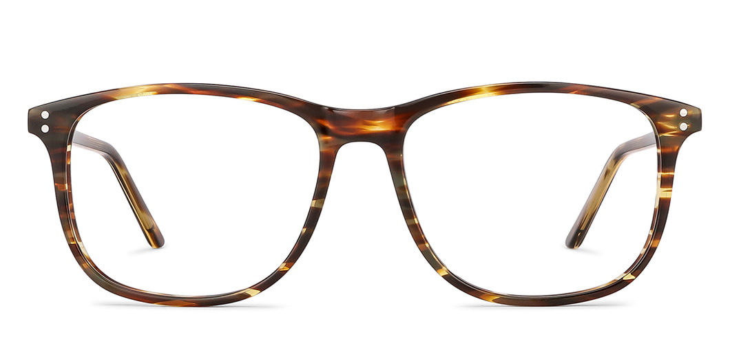 Tortoise Square Full Rim Extra Wide Unisex Eyeglasses by Vincent Chase Online-140929