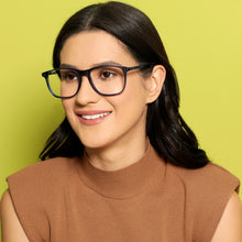 Load image into Gallery viewer, Blue Square Full Rim Extra Wide Unisex Eyeglasses by Vincent Chase-140930