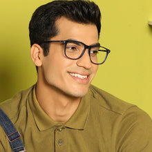 Load image into Gallery viewer, Blue Square Full Rim Extra Wide Unisex Eyeglasses by Vincent Chase-140930