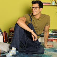 Load image into Gallery viewer, Blue Square Full Rim Extra Wide Unisex Eyeglasses by Vincent Chase-140930