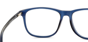 Blue Square Full Rim Extra Wide Unisex Eyeglasses by Vincent Chase-140930