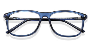 Blue Square Full Rim Extra Wide Unisex Eyeglasses by Vincent Chase-140930