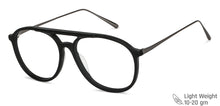 Load image into Gallery viewer, Black Aviator Full Rim Unisex Eyeglasses by Vincent Chase Computer Glasses-147199