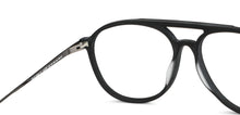 Load image into Gallery viewer, Black Aviator Full Rim Unisex Eyeglasses by Vincent Chase Computer Glasses-147199