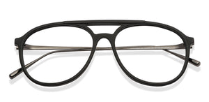 Black Aviator Full Rim Unisex Eyeglasses by Vincent Chase Computer Glasses-147199