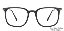 Load image into Gallery viewer, Black Square Full Rim Unisex Eyeglasses by Vincent Chase VC-142785
