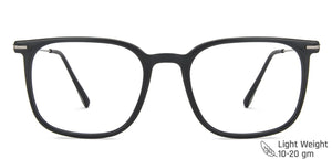 Black Square Full Rim Unisex Eyeglasses by Vincent Chase VC-142785