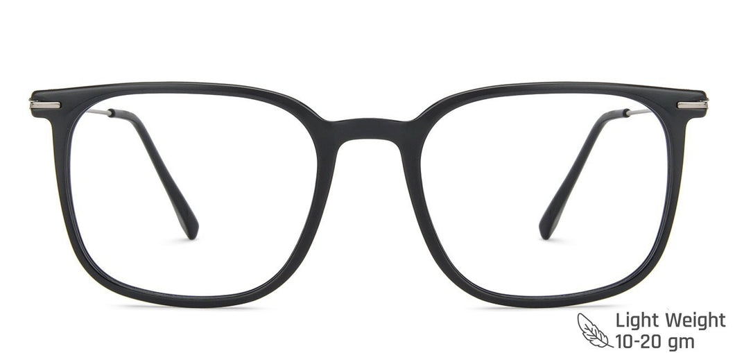 Black Square Full Rim Unisex Eyeglasses by Vincent Chase VC-142785