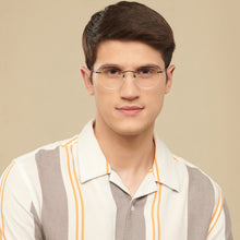 Load image into Gallery viewer, Blue Geometric Rimless Unisex Eyeglasses by Vincent Chase-142982
