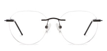 Load image into Gallery viewer, Blue Geometric Rimless Unisex Eyeglasses by Vincent Chase-142982