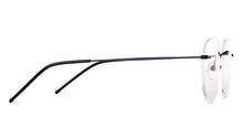 Load image into Gallery viewer, Blue Geometric Rimless Unisex Eyeglasses by Vincent Chase-142982