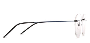 Blue Geometric Rimless Unisex Eyeglasses by Vincent Chase-142982