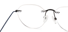 Load image into Gallery viewer, Blue Geometric Rimless Unisex Eyeglasses by Vincent Chase-142982