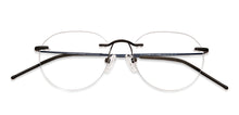 Load image into Gallery viewer, Blue Geometric Rimless Unisex Eyeglasses by Vincent Chase-142982