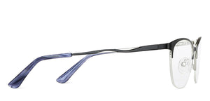 Black Cat Eye Half Rim Women Eyeglasses by Vincent Chase-202522