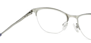 Black Cat Eye Half Rim Women Eyeglasses by Vincent Chase-202522